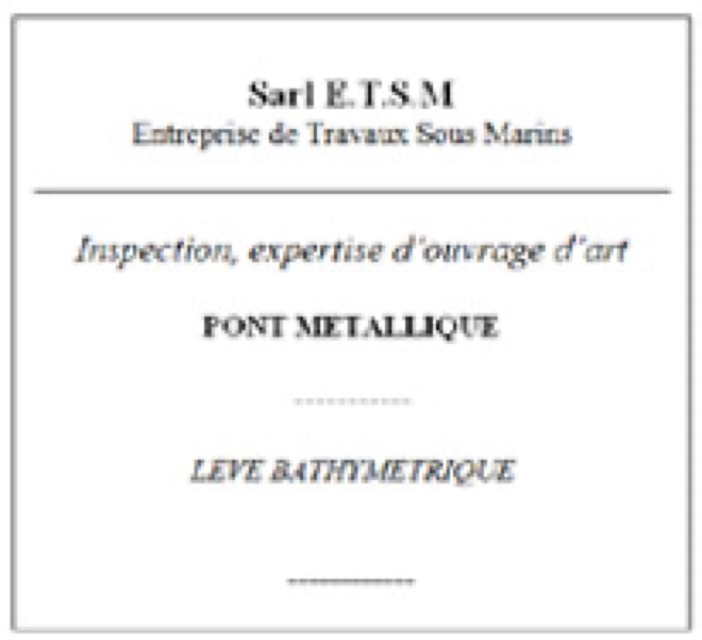 Inspection d’ouvrage d’art — ETSM Nouvelle-Calédonie 14